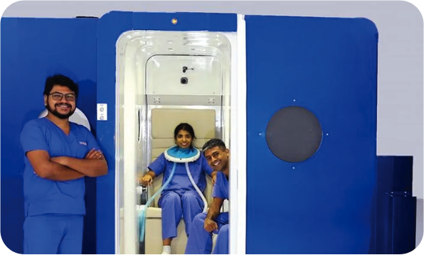 HBOT, or hyperbaric oxygen therapy